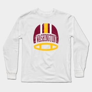 Washington Retro Helmet - White Long Sleeve T-Shirt